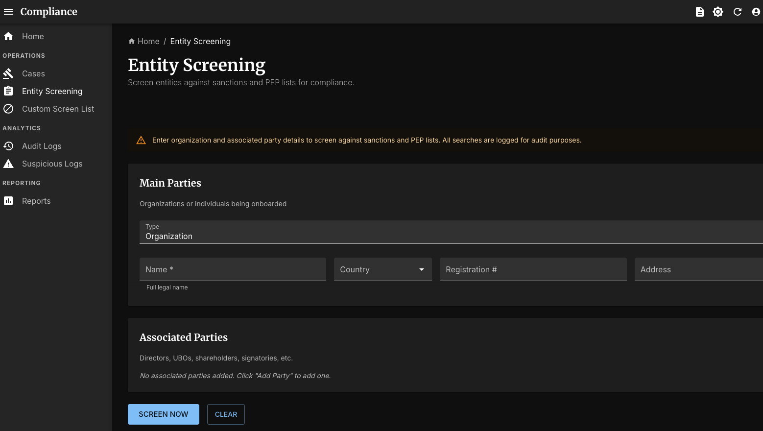 Plateforme de conformité